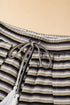 Striped Tassel Detail Tee And Wide Leg Pant Sets