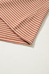 Striped Textured Patched Drop Shoulder Buttoned Sweatshirt