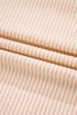 Striped Textured Pearl Embellished Bow Cuff Puff Sleeve Blouse