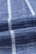 Striped Textured Split Neck Button Front Shirt