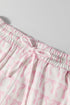 Striped Three Quarter Sleeve Drop Shoulder Cotton Blend Top