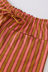 Striped Tie Waist Button Pocket Wide Leg Pants