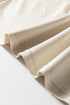 Striped Trim Crewneck Casual Wide Leg Pant Sets