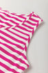 Striped U Neck Sleeveless Loose Fit Casual Mini Dress