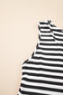Striped U Neck Sleeveless Loose Fit Casual Mini Dress