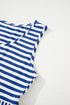 Striped U Neck Sleeveless Loose Fit Casual Mini Dress