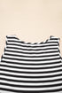 Striped U Neck Sleeveless Loose Fit Casual Mini Dress