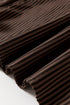 Striped V Neck Roll Tab Sleeve Pocket Shirt