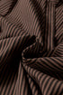 Striped V Neck Roll Tab Sleeve Pocket Shirt