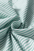 Striped V Neck Roll Tab Sleeve Pocket Shirt