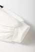 Striped Waffle Knit Dolman Sleeve Buttoned Hooded Top