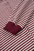 Striped Waffle Knit Drop Shoulder Oversized Top