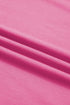 Striped Waistband Raw Edge Seam Detail Short Set