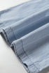 Striped Wide Leg Tied Elastic Waist Denim Jeans
