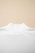 Structured Mock Neck Cap Sleeve Loose Top