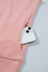 Structured Mock Neck Cap Sleeve Loose Top