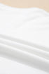 Structured Mock Neck Cap Sleeve Loose Top
