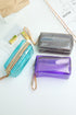 Structured Rectangular Synthetic Travel Cosmetic Organizer Makeup Bag