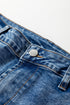Structured Seam Detail Ankle Length Cropped Barrel Jeans