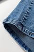 Structured Seam Detail Ankle Length Cropped Barrel Jeans