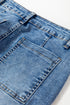 Structured Seam Detail Ankle Length Cropped Barrel Jeans