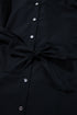 Structured Woven Puff Sleeve Button Front Shirt Dress