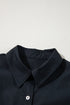 Structured Woven Puff Sleeve Button Front Shirt Dress