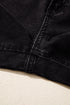 Studded Bead Detail Straight Leg Loose Jeans