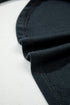 Studded Decor Ribbed Edge Washed Long Sleeve Top