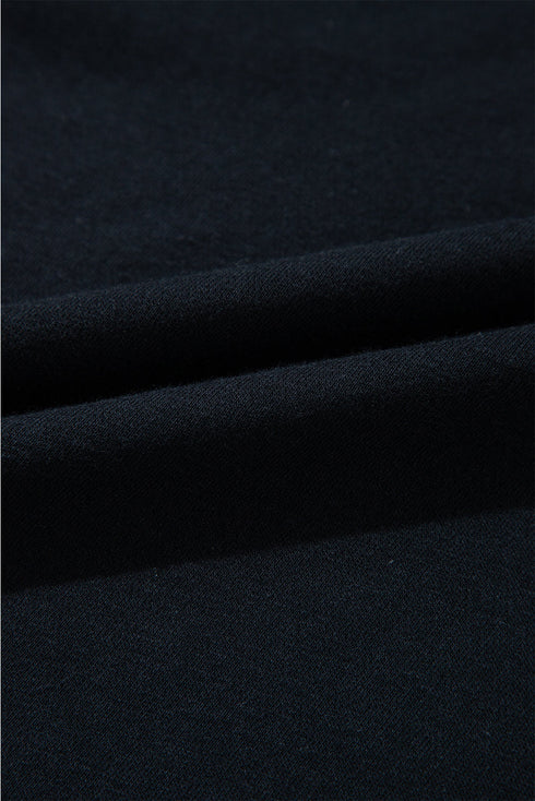 Studded Detail Raglan Sleeve Relaxed Pullover Hoodie
