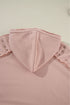 Studded Detail Raglan Sleeve Relaxed Pullover Hoodie
