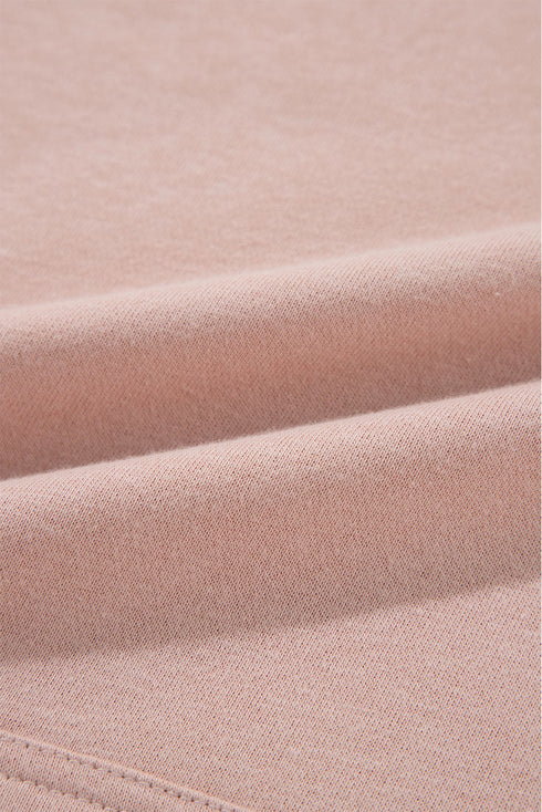Studded Detail Raglan Sleeve Relaxed Pullover Hoodie