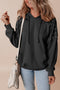 Studded Detail Raglan Sleeve Relaxed Pullover Hoodie