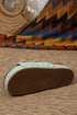 Suede Texture Wide Strap Buckle Decor Slide Slippers