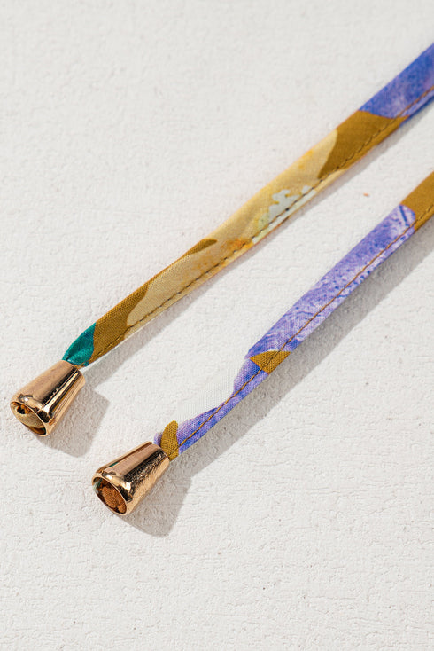 Summer Garden Floral Print Tiered Flutter Sleeve V Neck Top