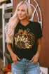 Sunflower And Pumpkin Graphic Print Tee