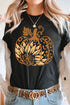 Sunflower And Pumpkin Graphic Print Tee