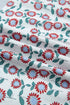 Sunflower Print Contrast Trim Flutter Sleeve Blouse