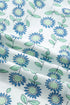 Sunflower Print Striped Patchwork Trim Flutter Sleeve Long Dress