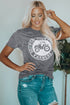 Support Your Local Farmers Graphic Print Crew Neck Tee