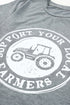 Support Your Local Farmers Graphic Print Crew Neck Tee