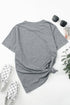 Support Your Local Farmers Graphic Print Crew Neck Tee