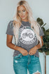 Support Your Local Farmers Graphic Print Crew Neck Tee