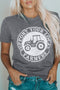 Support Your Local Farmers Graphic Print Crew Neck Tee
