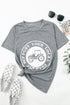 Support Your Local Farmers Graphic Print Crew Neck Tee