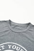 Support Your Local Farmers Graphic Print Crew Neck Tee