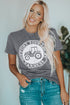 Support Your Local Farmers Graphic Print Crew Neck Tee