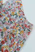 Surplice V Neck Floral Print Woven Halter Top