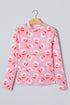 Surreal Festive Portrait Stand Neck Sheath Top