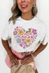 Sweet Blooms Mama Heart Graphic Print Cotton Tee